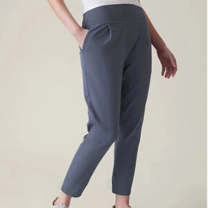 Athleta Elation Leggings Pants Workout Athletic Pockets Gray Blue Plus Size 2X
